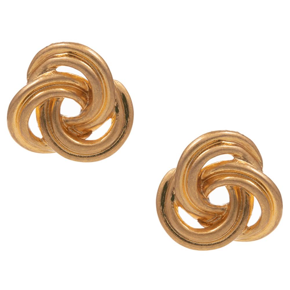 VINTAGE TEXTURED METAL HYPOALLERGENIC TITANIUM POST EARRING