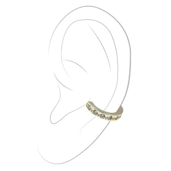 FASHION CUBIC ZIRCONIA SIMPLE REAL EAR CUFF