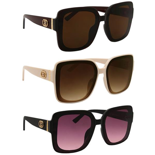 FASHION CHIC SQUARE SUNGLASSES 1DZ