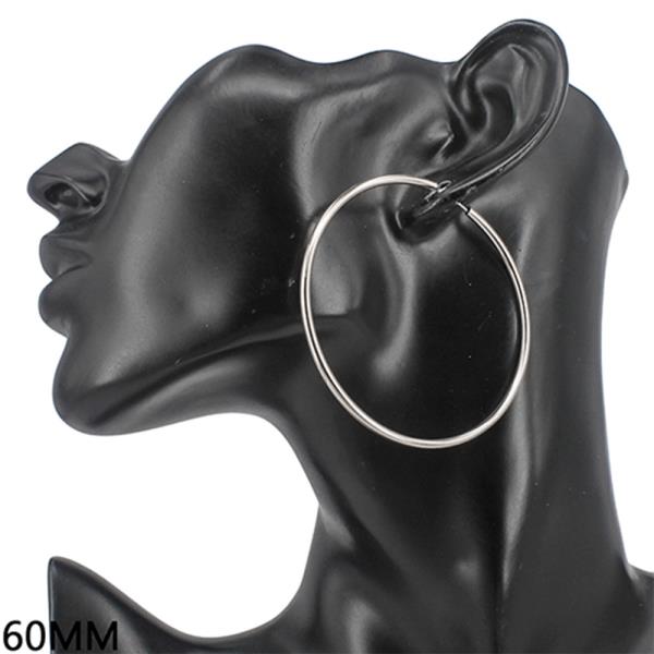 METAL HOOP EARRING