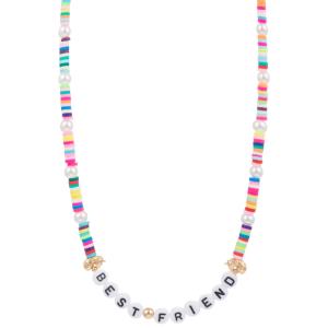 BEST FRIEND RUBBER BEAD KIDS NECKLACE