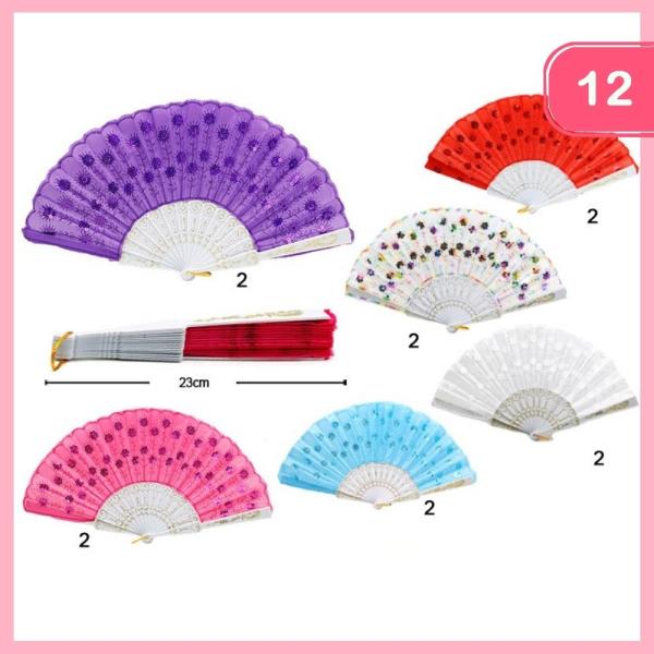 FASHION HAND FAN (12 UNITS)
