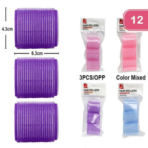 FASHION HAIR ROLLERS (12 UNITS)