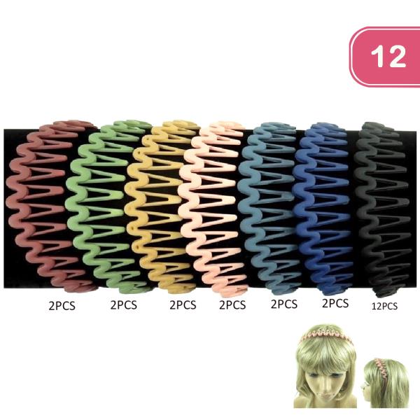 WAVY FASHION HEADBAND (12 UNITS)