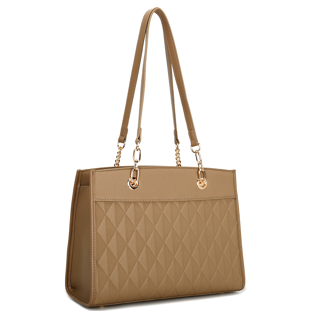FASHION SMOOTH PATTERN DESIGN SHOULDER BAG