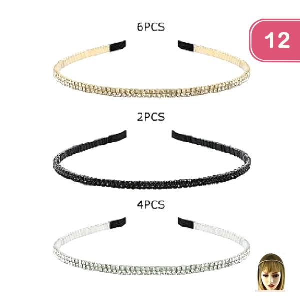 RHINESTONE HEADBAND (12 UNITS)