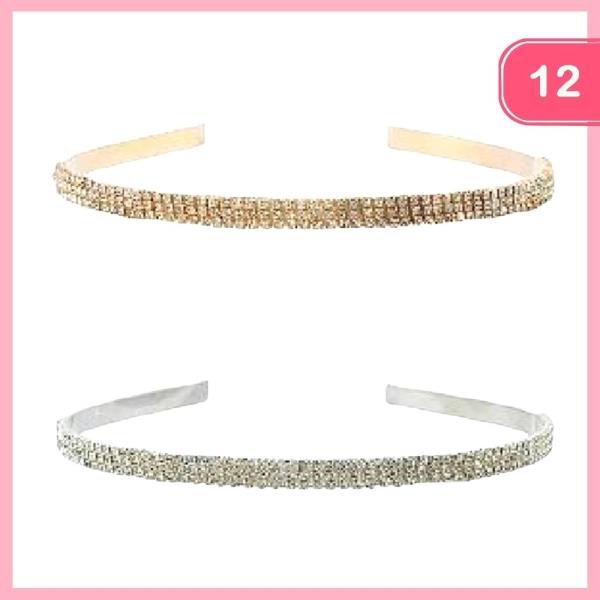 RHINESTONE HEADBAND (12 UNITS)