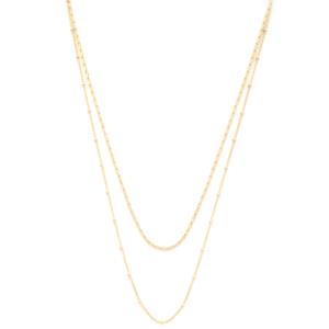 SODAJO METAL LAYERED NECKLACE