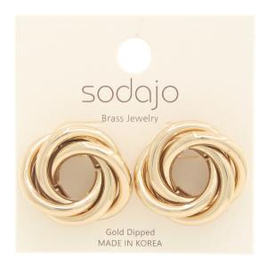 SODAJO KNOT METAL EARRING