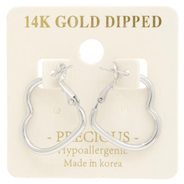 HEART SHAPE 14K GOLD DIPPED EARRING