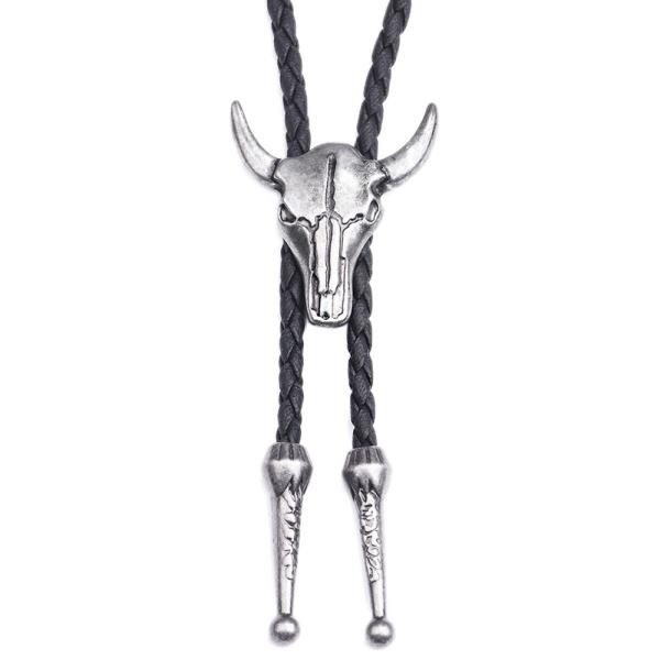 CATTLE SKULL Y SHAPE NECKLACE
