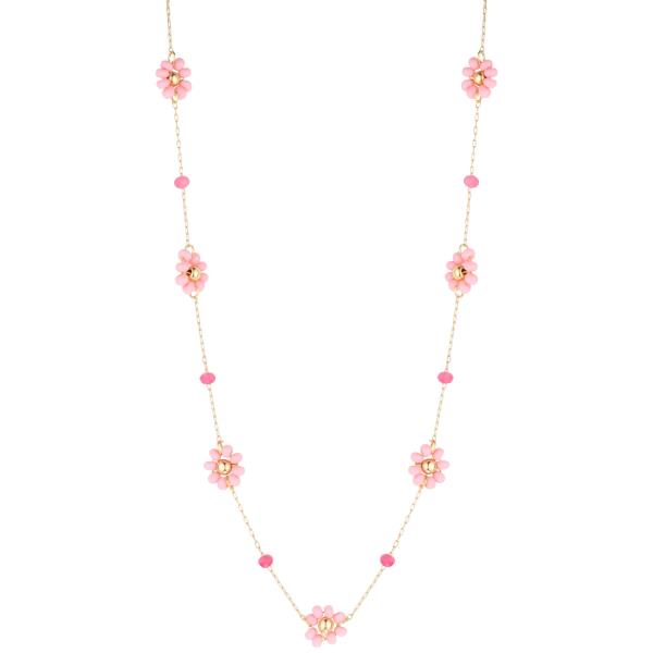 SEED BEAD FLOWER STATION NECKLACE
