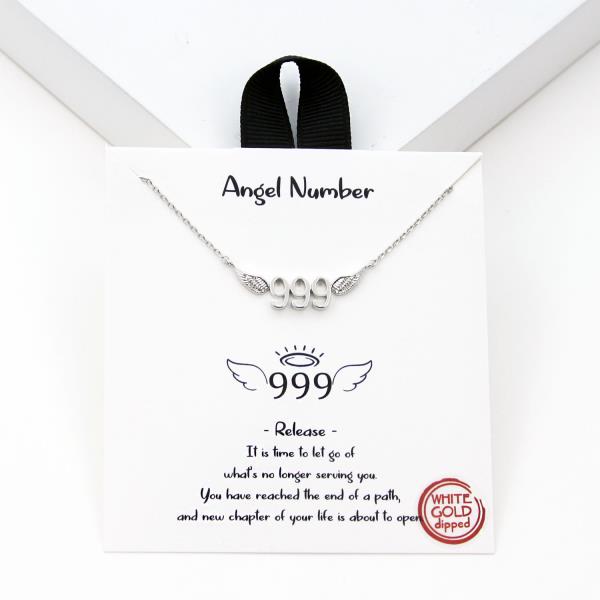 18K GOLD DIPPED ANGELS NUMBER NECKLACE