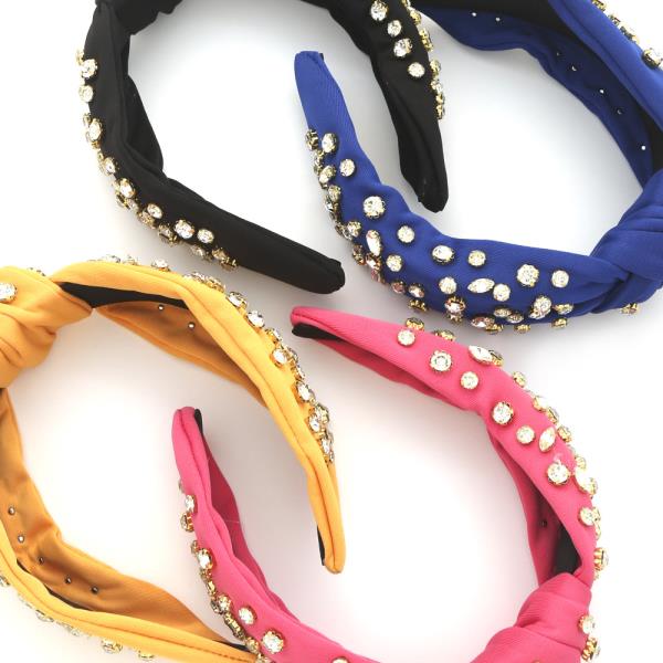 RHINESTONE STUDDED HEADBAND