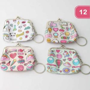 POP ASSORTED COIN PURSE KEYCHAIN (12 UNITS)
