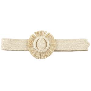 FASHION STRAW FRINGE ROUND BELT
