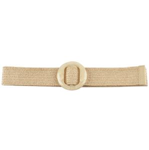 STRAW ALL OVER ACRYLIC ROUND BELT