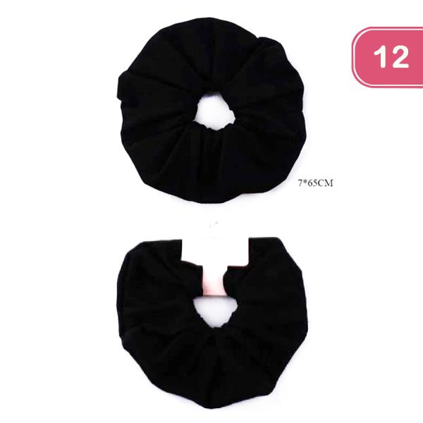 FASHION HAIR TIE SCRUNCHIES (12 UNITS)