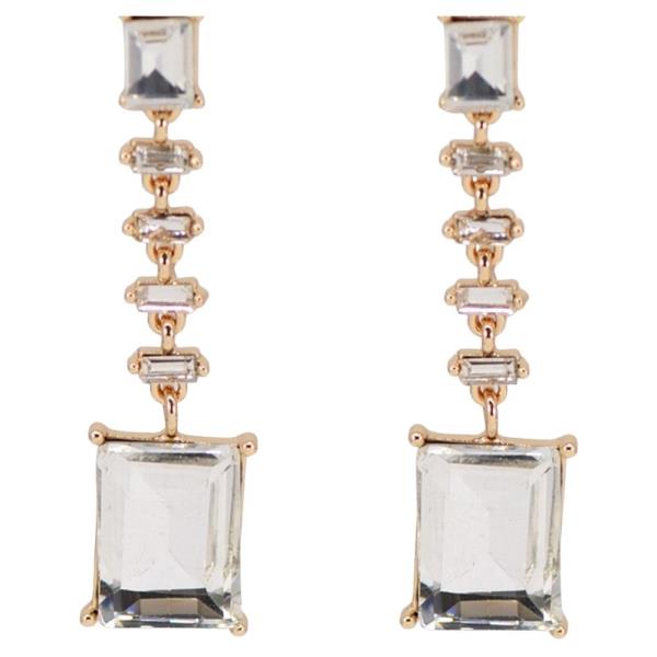 SQ STONE DROP EARRING