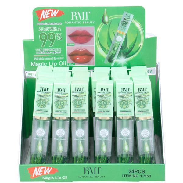 ROMANTIC BEAUTY 99% ALOE VERA MAGIC LIP OIL (24 UNITS)