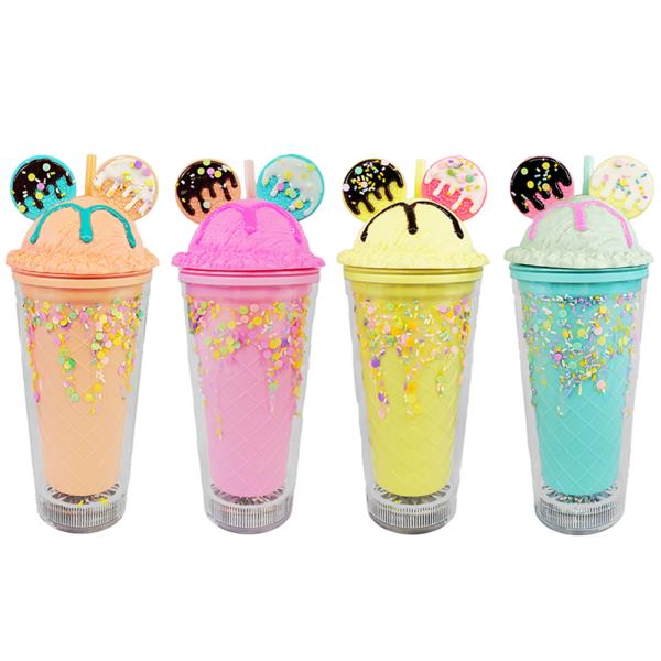 DESSERT EAR TUMBLER CUP WITH LIGHTS