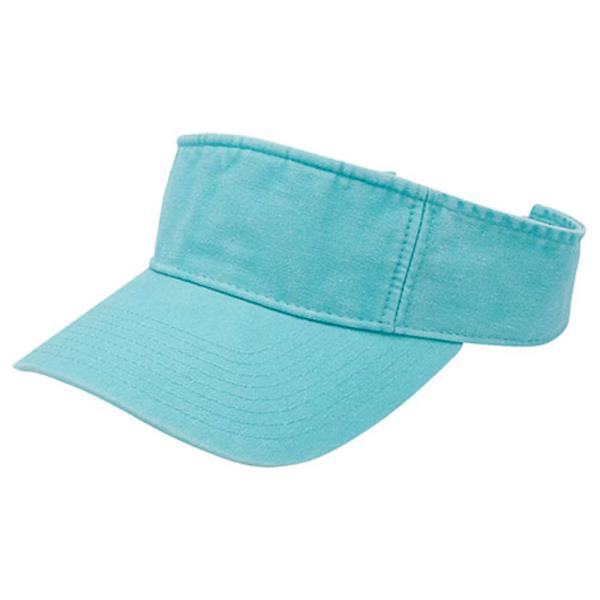 WASHED PIGMENT DYED COTTON TWILL VISOR