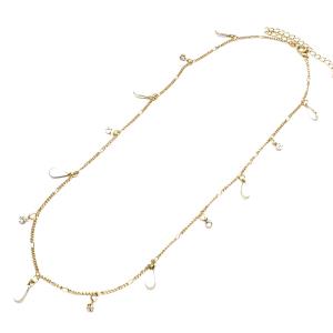 DAINTY TEARDROP STATION NECKLACE