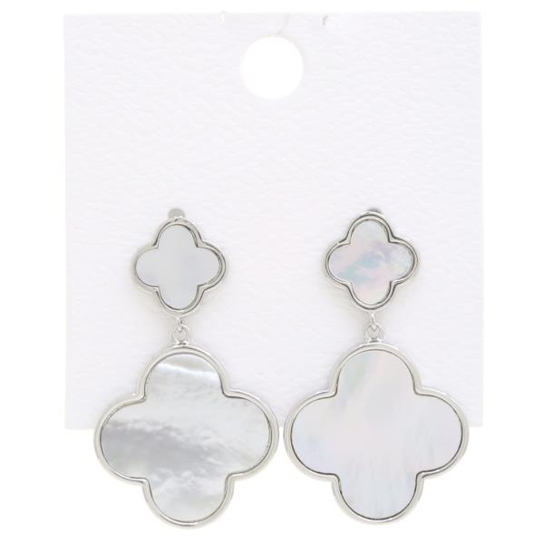 DOUBLE CLOVER DANGLE EARRING