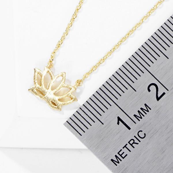 LOTUS CHARM NECKLACE