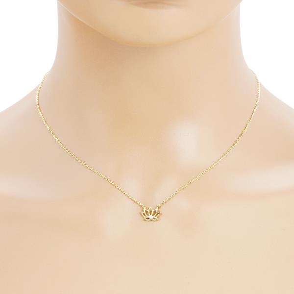 LOTUS CHARM NECKLACE