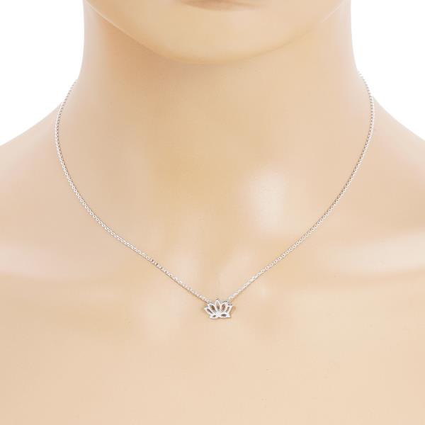 LOTUS CHARM NECKLACE