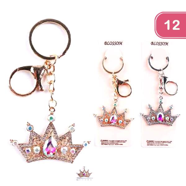 FASHION RHINESTONE KEY CHAIN (12UNITS)