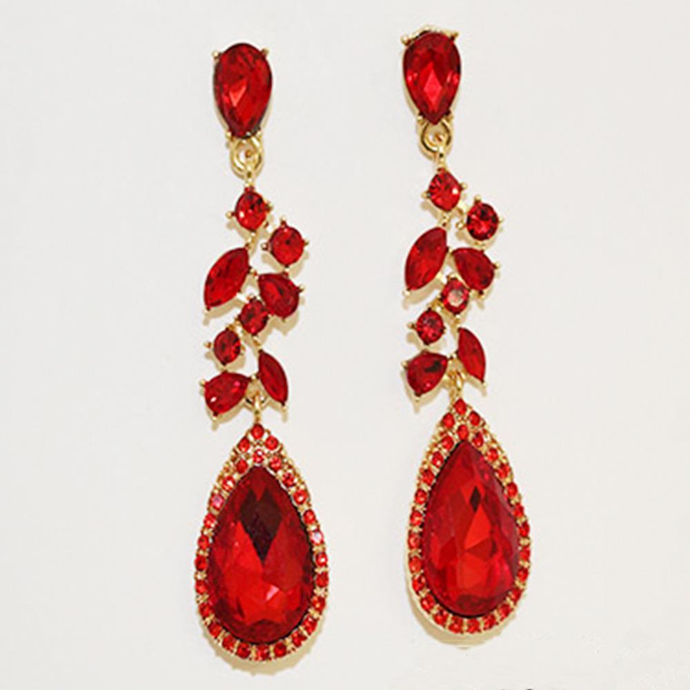 TEARDROP RHINESTONE EARRING