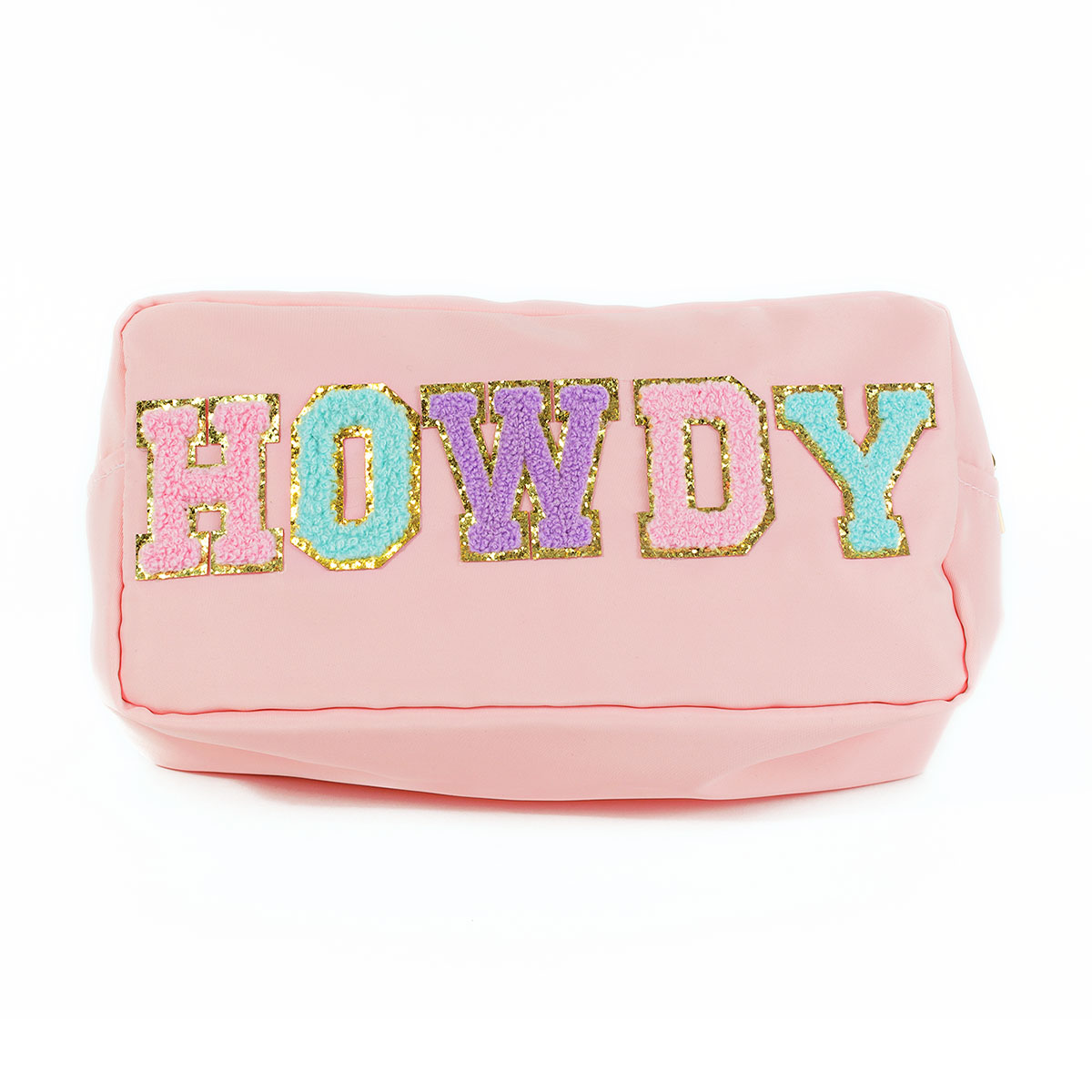 HOWDY PREPPY PATCHES COSMETIC BAG
