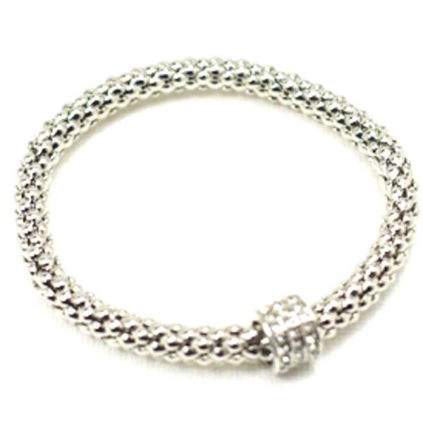 METAL BRACELET WITH PAVE