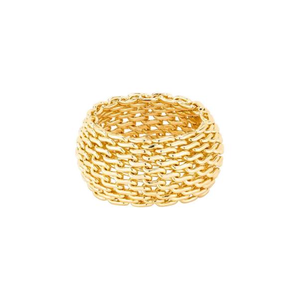 METAL WOVEN TEXTURE RING