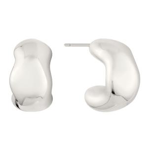 METAL ORGANIC 20MM HOOP EARRING