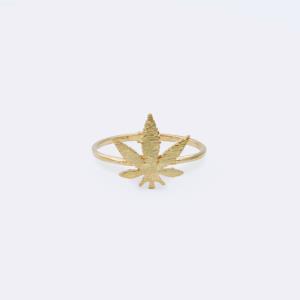 18K GOLD RHODIUM DIPPED STONED RING