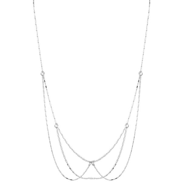 CHAIN METAL DRAPE SHORT NECKLACE