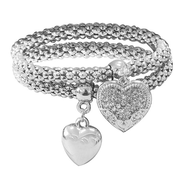 HEART POPCORN CHAIN 2 BRACELET