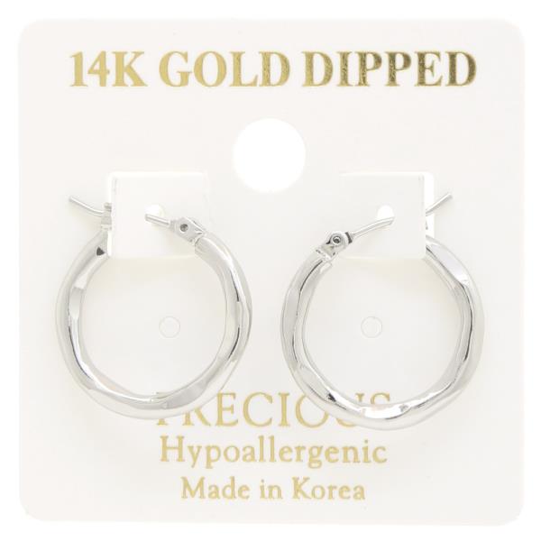 14K GOLD DIPPED HOOP EARRING