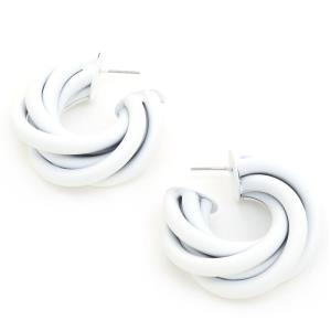 SODAJO SMOOTH TEXTURE TWISTED EARRING