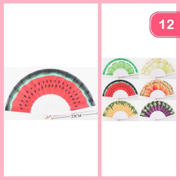 FRUIT HAND FAN (12 UNITS)