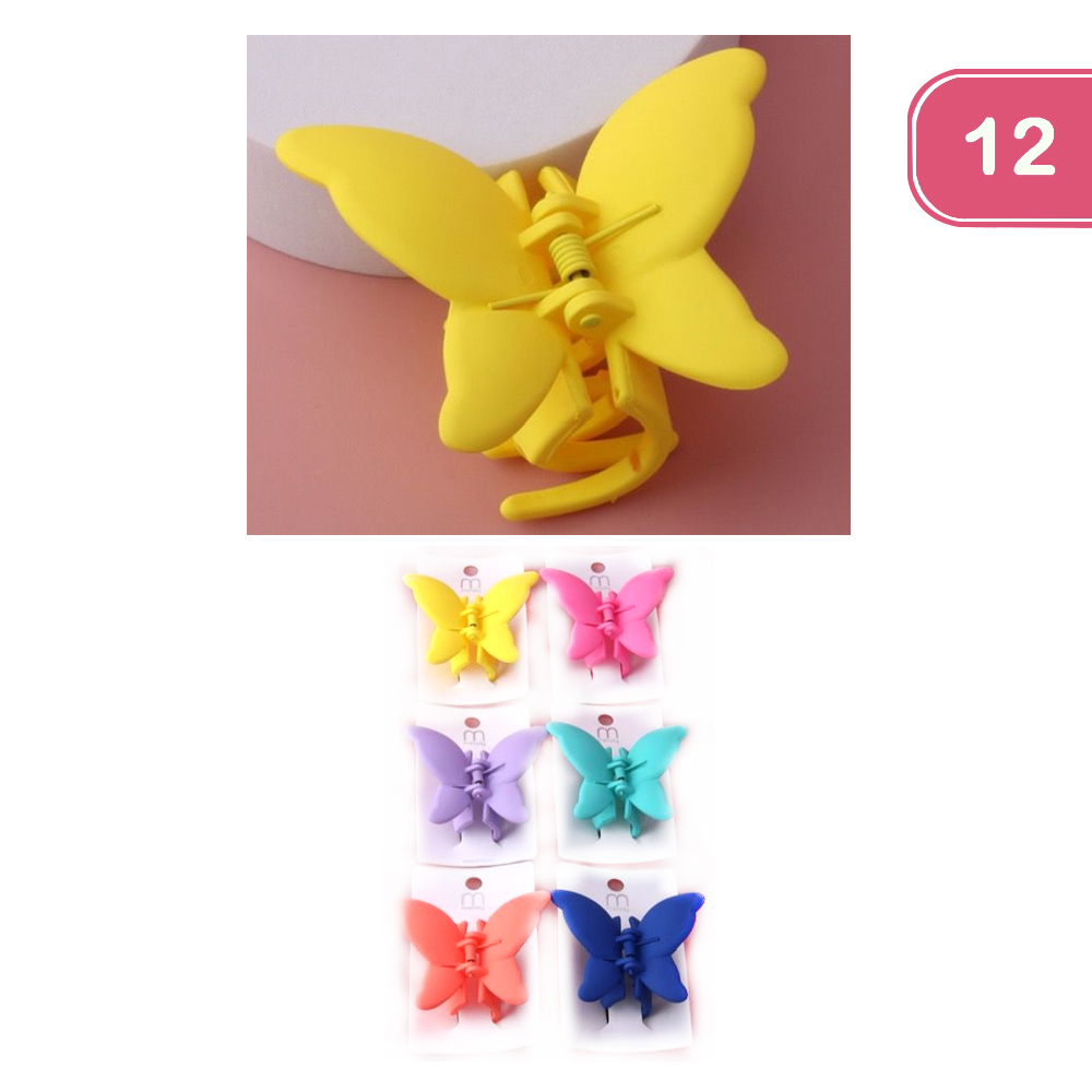 MATTE BUTTERFLY CLAW CLIP (12UNITS)