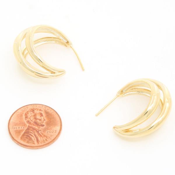 SODAJO TRIPLE C HOOP EARRING