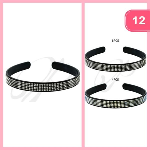 FASHION RHINESTONE HEADBAND(12UNITS)