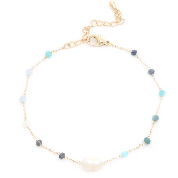 METAL GEMSTONE BRACELET