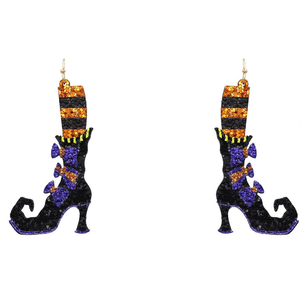 HALLOWEEN WITCHES SHOE EARRING