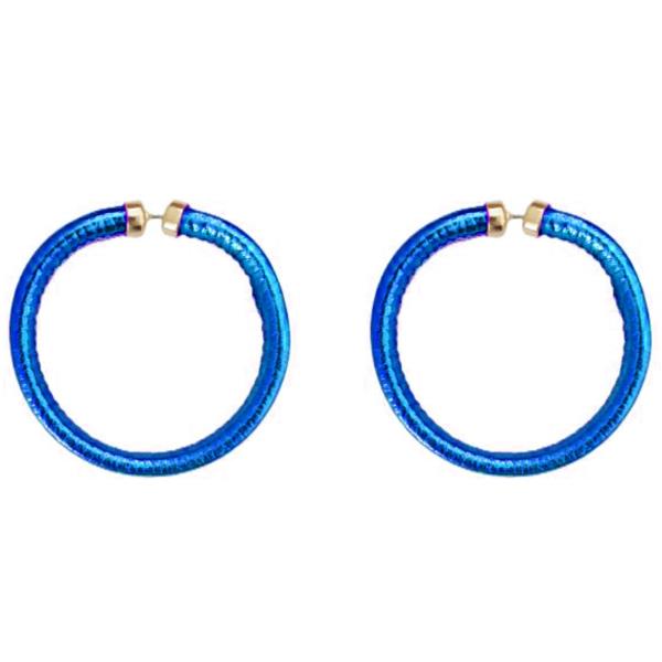 METALLIC HOOP EARRING