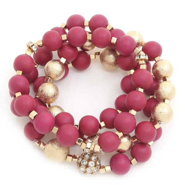 MULTI BALL STERTCH BRACELET SET